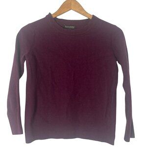 Banana Republic Italian Merino Blend Crewneck Sweater Burgundy Size M